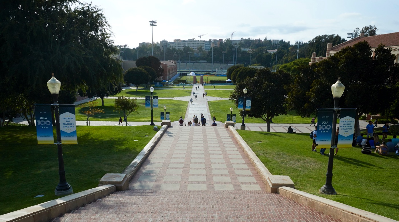 View from top of Janss steps.